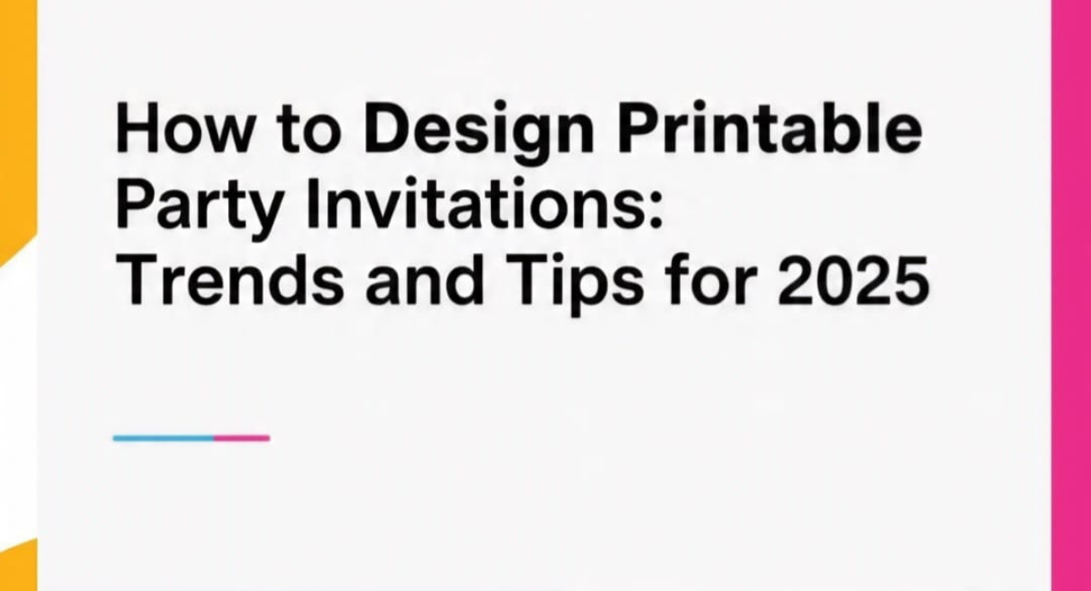 Printable Party Invitations 2025