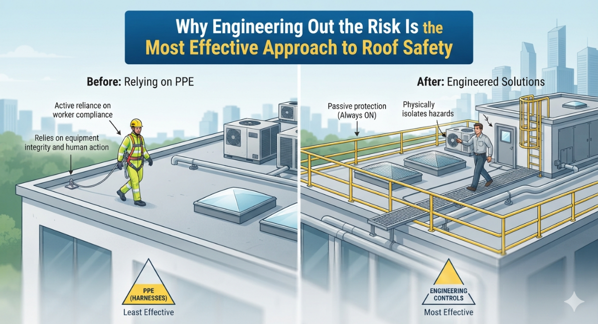 Why Engineering Out the Risk Is the Most Effective Approach to Roof Safety